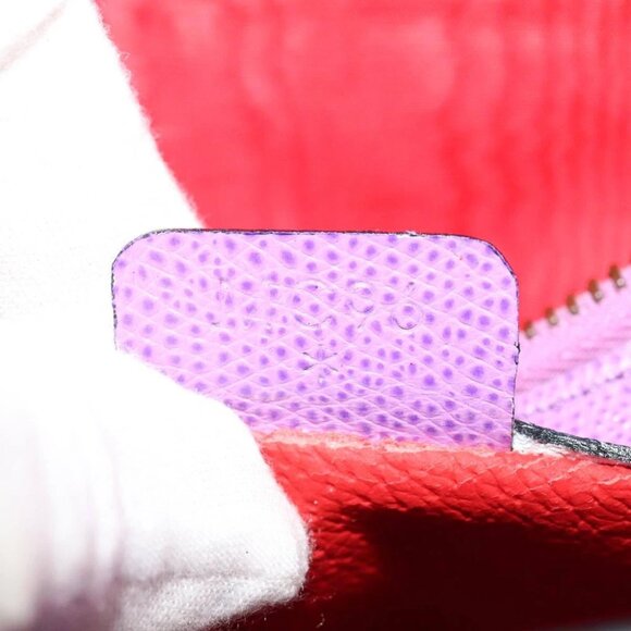 CELINE Shoulder Bag Leather Purple Gold Auth 108107V - Picture 2 of 15